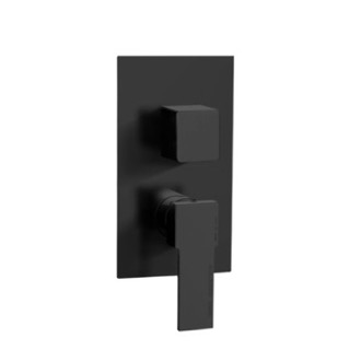 Diverter Matte Black Contemporary Built In Three Way Shower Diverter Remer Q93US-NO